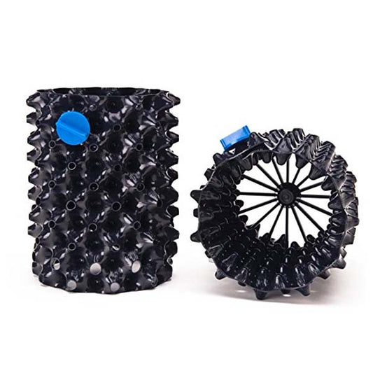 black airpot with black base and blue tag