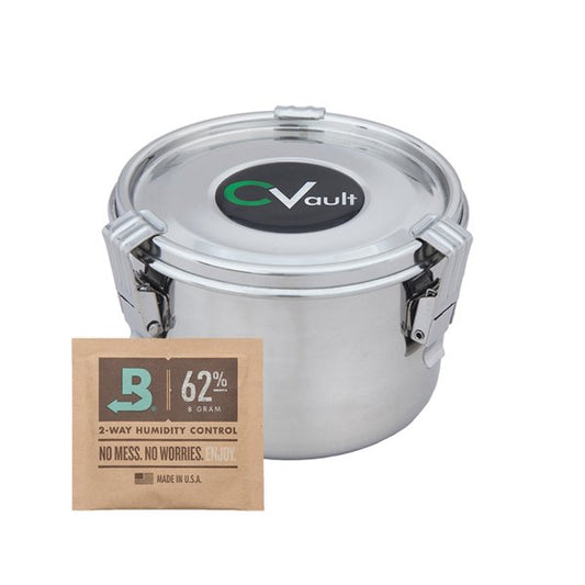 Medium CVault with Boveda Humidity Pack 8g 62% RH.