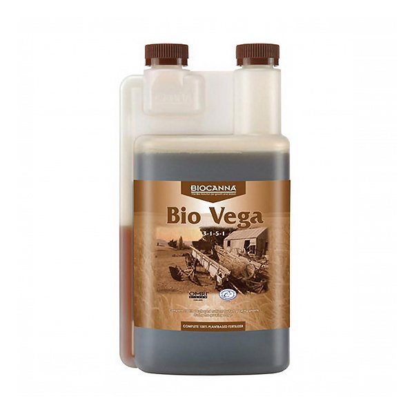 Opaque Bio Vega bottle with 2 brown screw caps