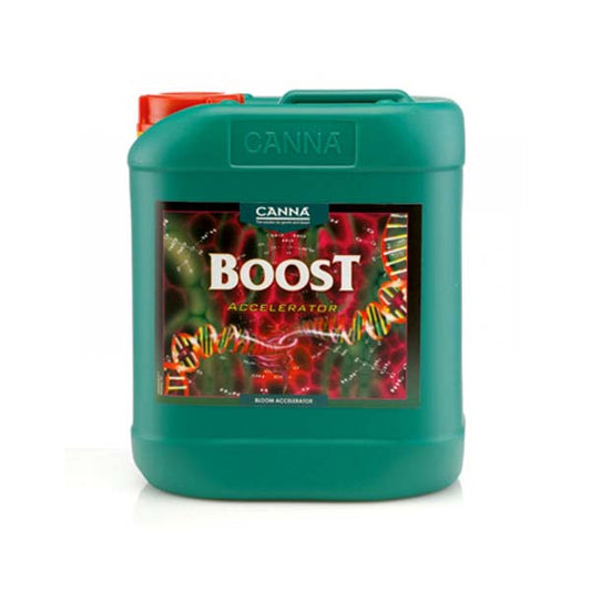 Green bottle labeled "Boost" with red cap opener.