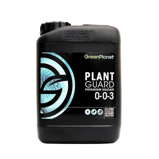 5L of Green Planet Plant Guard packaged in black drum bottle