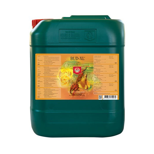 Green drum with yellow labeling and red screw top.